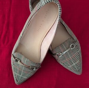 Kelly And Katie Plaid Pointy Toe Flats Size 8